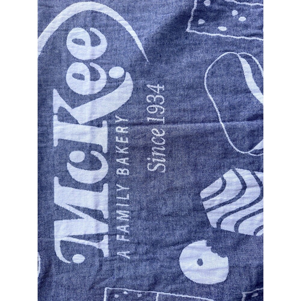 Little Debbie Beach Towel Snack Cakes Promo Towel Blue White Collectible McKee